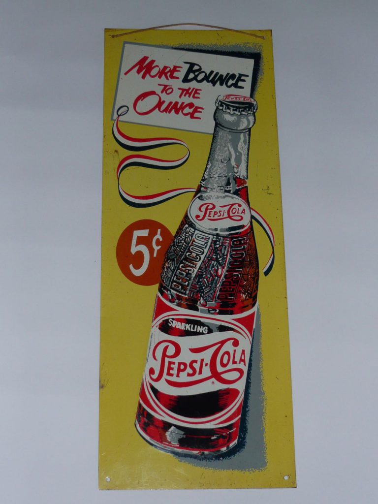 Pepsi Cola advertising sign Image