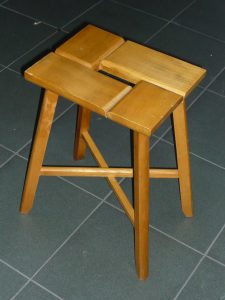 Vintage wooden stool Image